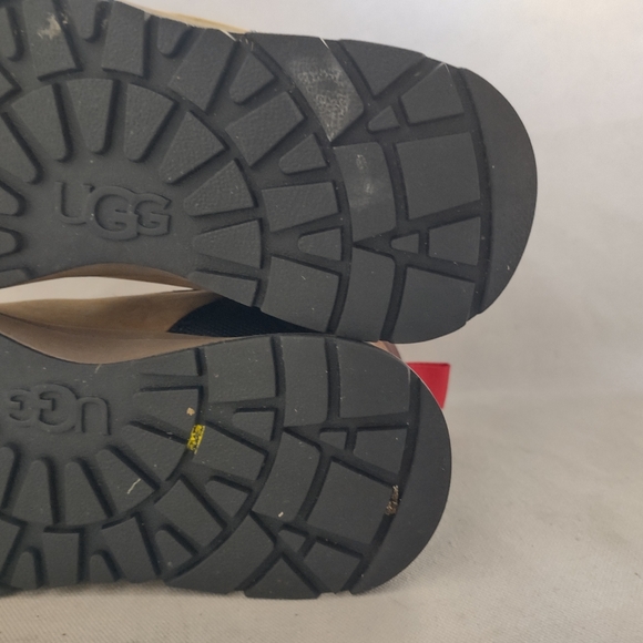 UGG Turlock Leather Winter Boots Shearling Insulated Brown Children's Sz 13 EX! - Picture 8 of 12